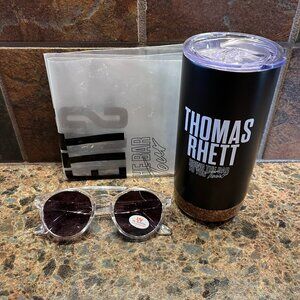 Official Thomas Rhett 2022 Bring the Bar to You Tour Travel Mug Sunglasses Bag